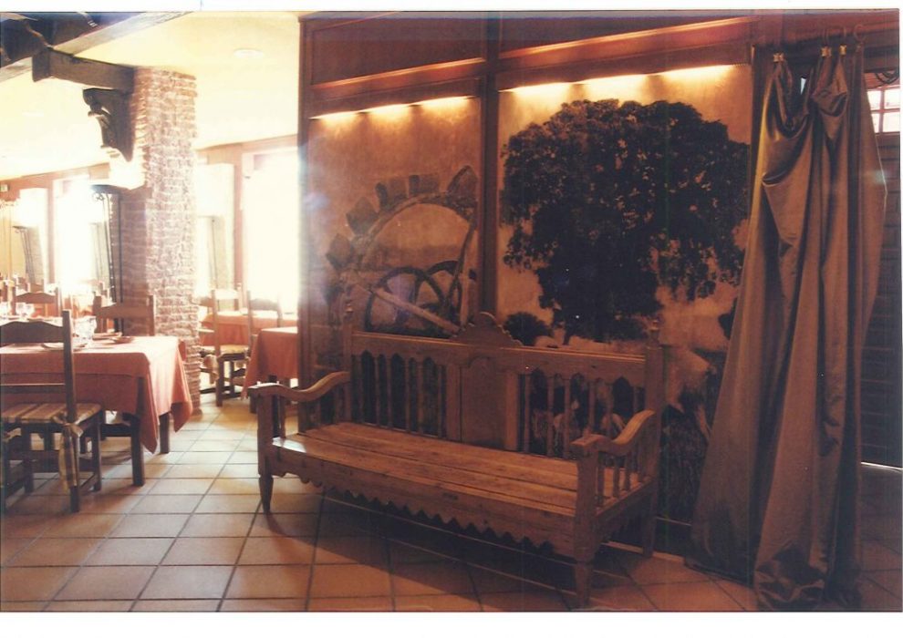 Gran mesón, restaurante (1988). Diseño de interiores, España (Spain). Eugenio Bermejo.